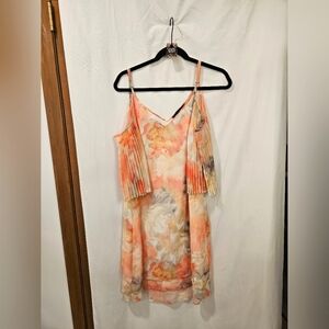 061 White House Black Market Floral Mini Dress   Size 10